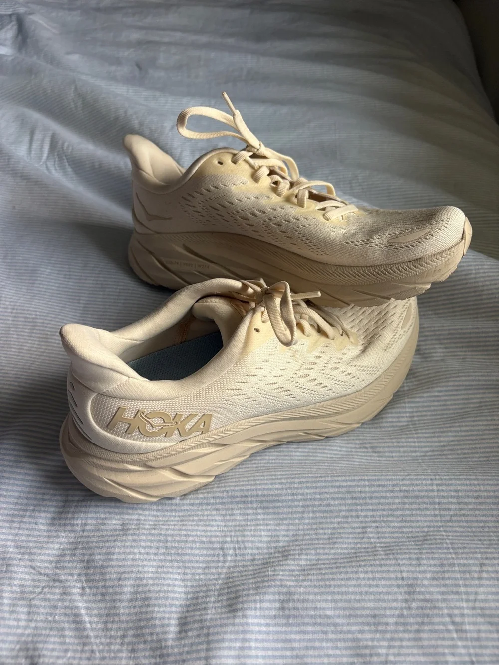 Hoka Women’s Clifton 8 Eggnog Running Sneakers